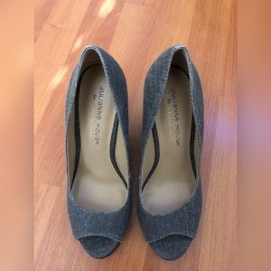 Julianne Hough Grey Wedges